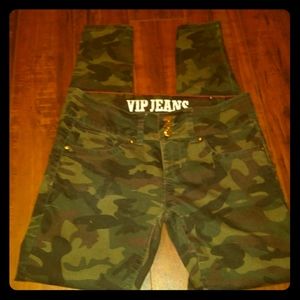 VIP Camo high waisted skinny jeans